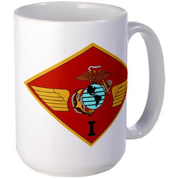1MAW - M01 - 03 - 1st Marine Aircraft Wing with Text - Large Mug